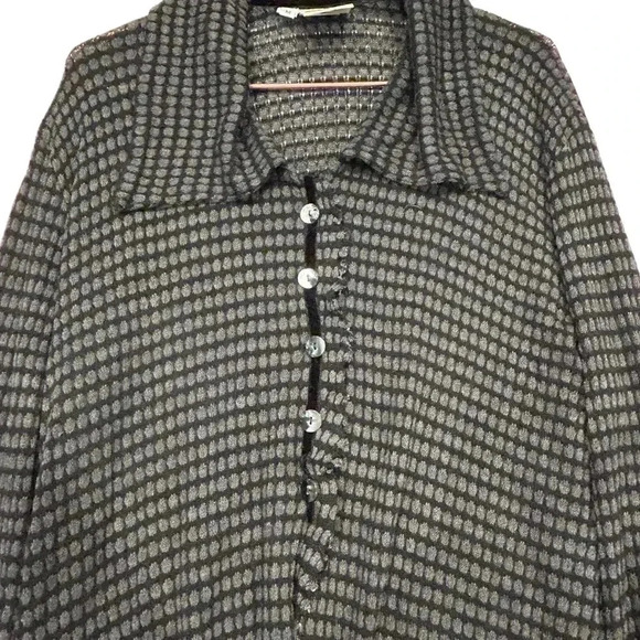 Papike People black button up sweater size M - Picture 2 of 13